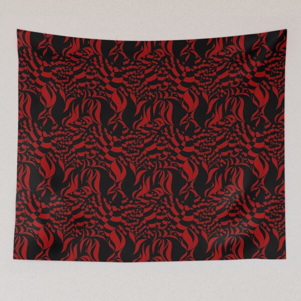 Item preview, Psychedelic Black and Red pattern designed and sold by LAEC-Shop.