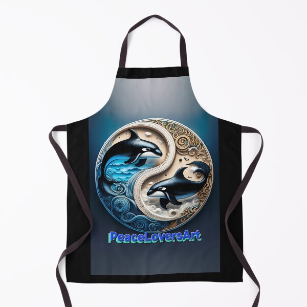 Item preview, Orca Whale Yin-Yang Ocean Harmony Design designed and sold by PEACELOVERSART.