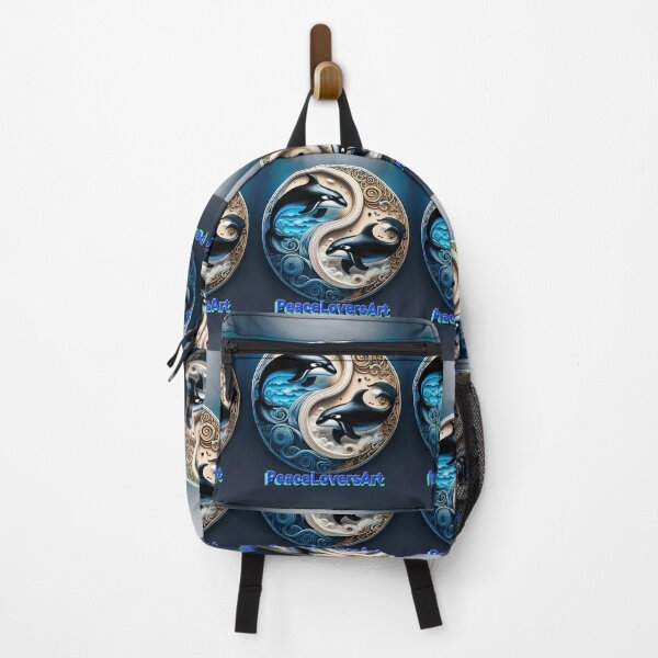 Item preview, Orca Whale Yin-Yang Ocean Harmony Design designed and sold by PEACELOVERSART.