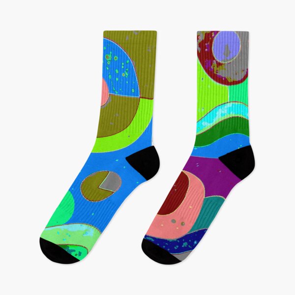 Item preview, 4 part blended abstract colorful geometric design designed and sold by SmashingDeals.