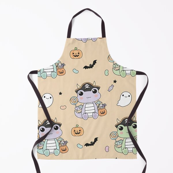 Item preview, Cute Halloween Dragon Pirate Pattern with Pumpkins Ghosts and Candy designed and sold by ArtDesignTp.