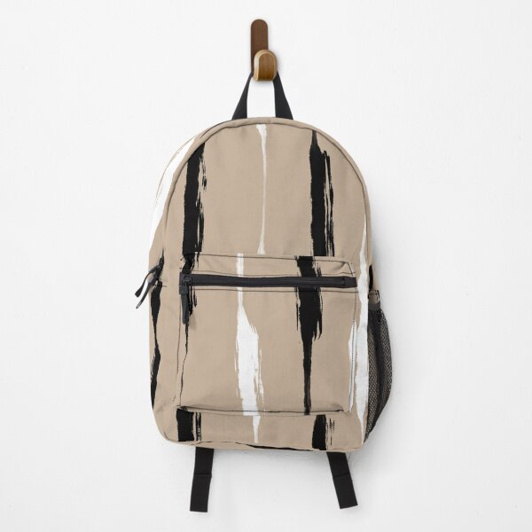 Item preview, Taupe, Black, and White Inked Stripes designed and sold by LAEC-Shop.