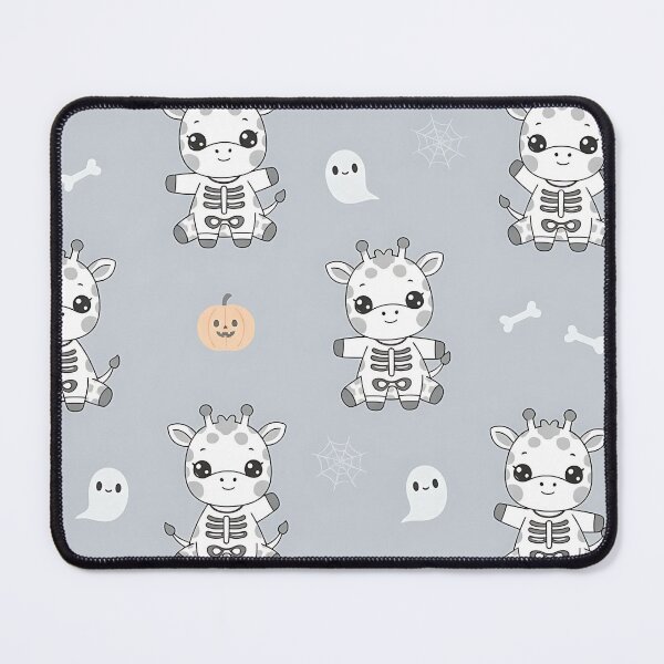 Item preview, Cute Halloween Skeleton Giraffe Pattern with Ghosts and Bones designed and sold by ArtDesignTp.