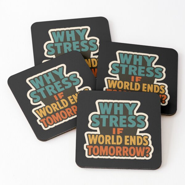 Item preview, Funny Anti Stress Quote Sticker – Retro Dark Humor Apocalypse Joke, Cozy Doomsday Aesthetic designed and sold by JacobKAurumhead.