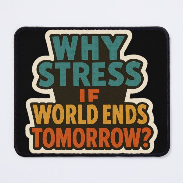 Item preview, Funny Anti Stress Quote Sticker – Retro Dark Humor Apocalypse Joke, Cozy Doomsday Aesthetic designed and sold by JacobKAurumhead.
