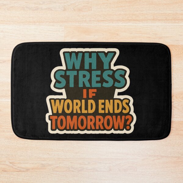 Item preview, Funny Anti Stress Quote Sticker – Retro Dark Humor Apocalypse Joke, Cozy Doomsday Aesthetic designed and sold by JacobKAurumhead.