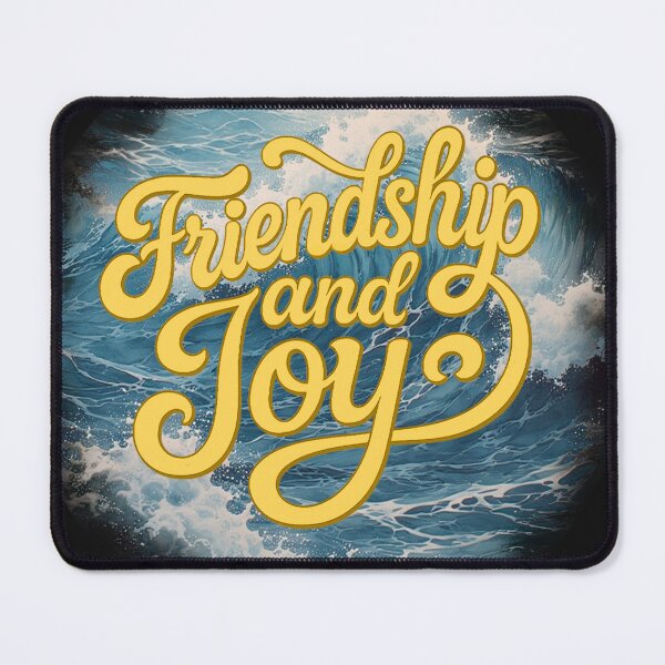 Item preview, Friendship and Joy | Wave Design and Positive Message designed and sold by Klara-Lablanca.