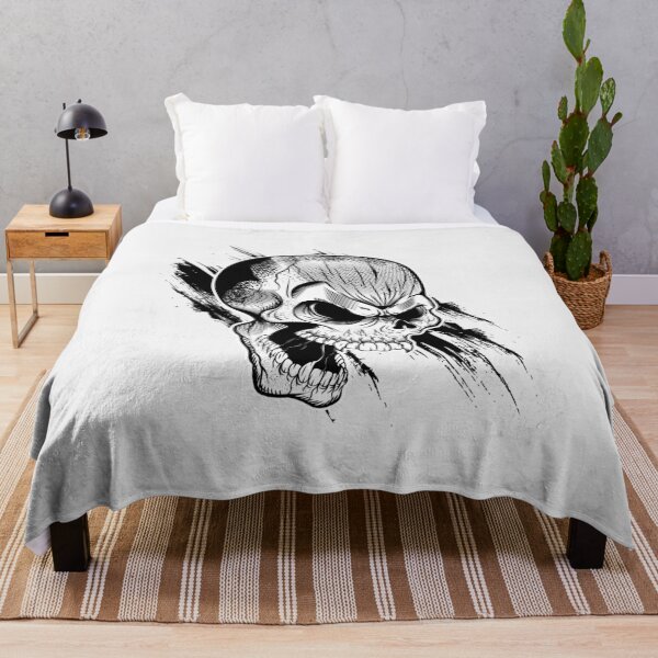 Item preview, Gothic skulls with scratches on Halloween designed and sold by Joncasmiart.