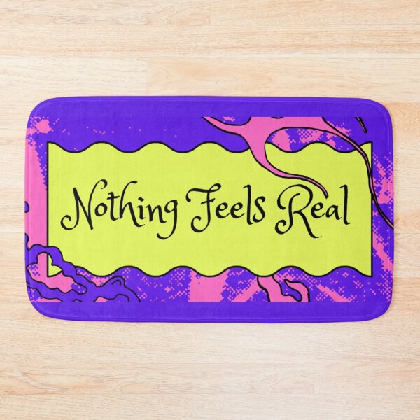 Item preview, Purple Nothing Feels Real - Surreal Retro Fantasy Graphic designed and sold by TheCrowThatSews.