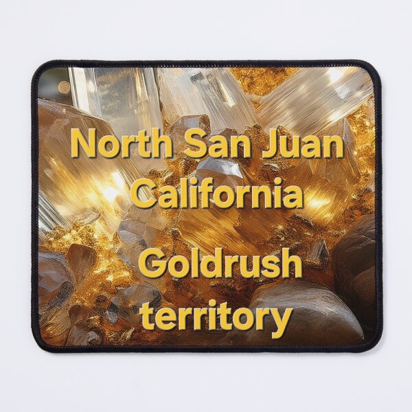 Item preview, North San Juan California Goldrush territory Cluster of Quartz Crystal Points with Gold Veins designed and sold by PEACELOVERSART.