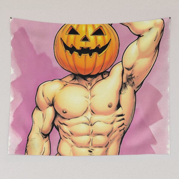 Item preview, Sexy Shirtless Pumpkin Just Got Spiced I designed and sold by Hunkyismything.