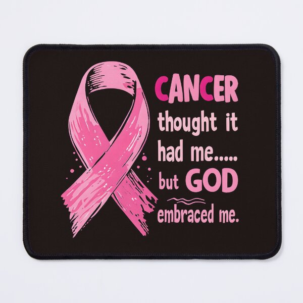 Item preview, Cancer Thought It Had Me But God Embraced Me – Breast Cancer Awareness Faith Quote designed and sold by WHDProduction45.
