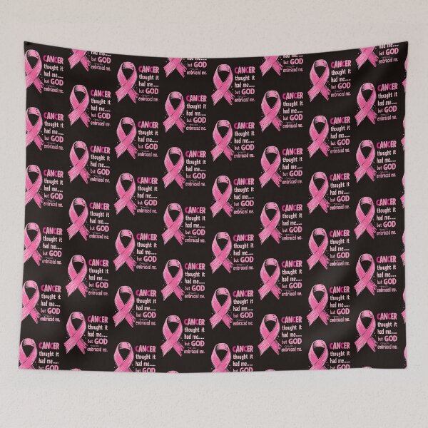 Item preview, Cancer Thought It Had Me But God Embraced Me – Breast Cancer Awareness Faith Quote designed and sold by WHDProduction45.