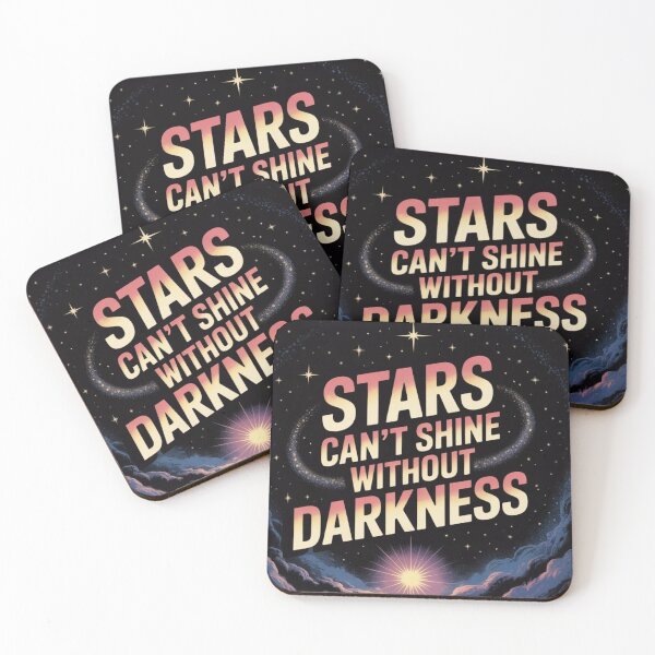 Item preview, ✨ Stars Can’t Shine Without Darkness ✨ | Inspirational Quote Design designed and sold by GogoVibes.