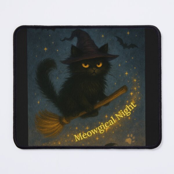 Item preview, Meowgical Night - Halloween Cat - Cat Lovers Illustration designed and sold by Feliciano3.