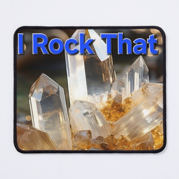 Item preview, I Rock that Quartz Crystal with Gold Veins in a Creek – PeaceLoversArt Digital Artwork designed and sold by PEACELOVERSART.