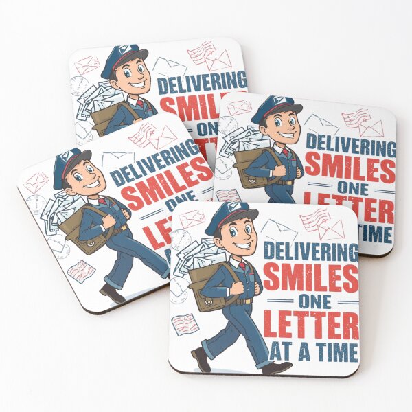 Item preview, Delivering Smiles Mailman Life Retro Postal Worker Design designed and sold by funnyshop222.