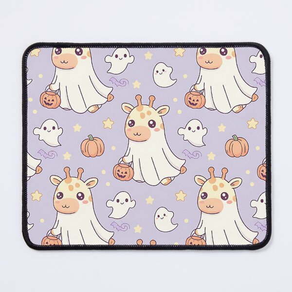 Item preview, Cute Halloween Giraffe Ghost Pattern with Pumpkins and Stars designed and sold by ArtDesignTp.
