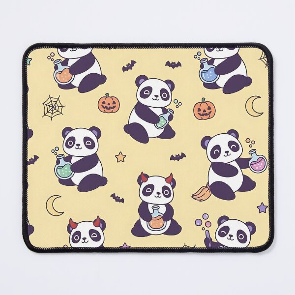 Item preview, Cute Halloween Panda Pattern with Potions Pumpkins and Bats designed and sold by ArtDesignTp.