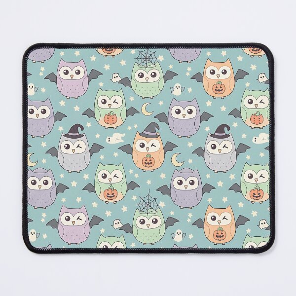 Item preview, Cute Halloween Owl Pattern with Pastel Colors and Stars designed and sold by ArtDesignTp.