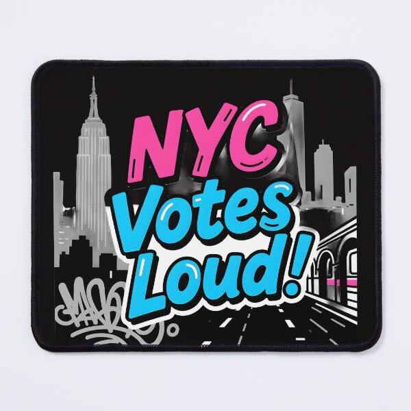 Item preview, NYC Votes Loud – Zohran Mamdani Urban Style Civic Merch designed and sold by PunchDrop.