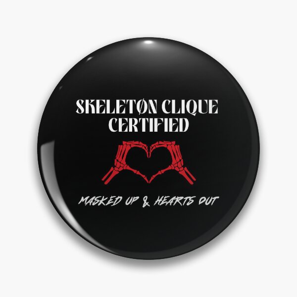 Item preview, Skeleton Clique (Masked Up) - White Text designed and sold by SabbaticalSteve.
