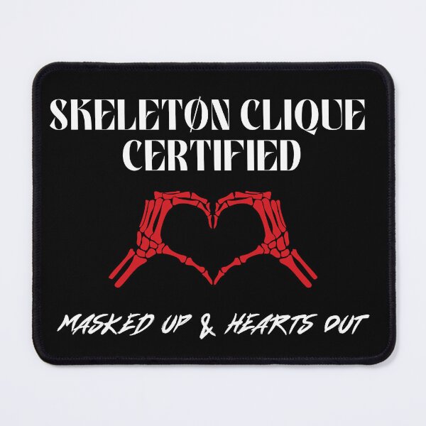 Item preview, Skeleton Clique (Masked Up) - White Text designed and sold by SabbaticalSteve.