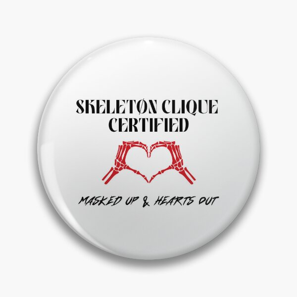 Item preview, Skeleton Clique (Masked Up) - Black Text designed and sold by SabbaticalSteve.