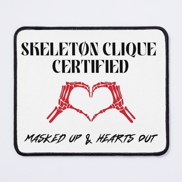 Item preview, Skeleton Clique (Masked Up) - Black Text designed and sold by SabbaticalSteve.