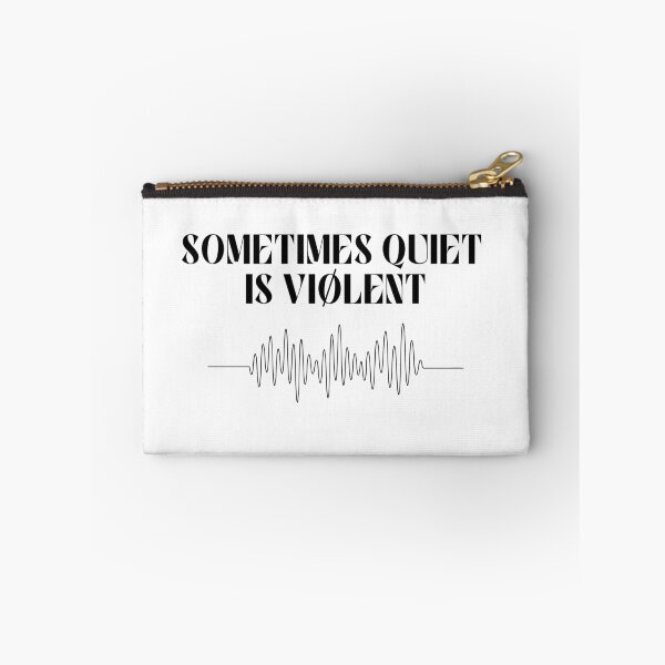 Item preview, Sometimes Quiet Is Violent (Car Radio) - Black Text designed and sold by SabbaticalSteve.