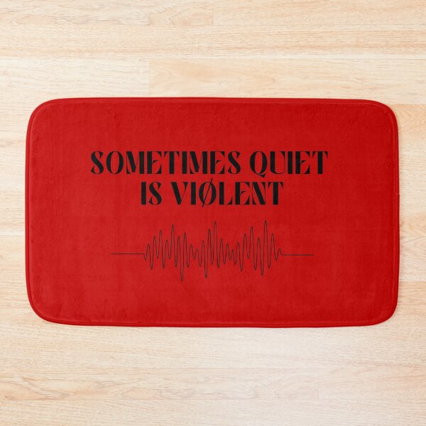 Item preview, Sometimes Quiet Is Violent (Car Radio) - Black Text designed and sold by SabbaticalSteve.