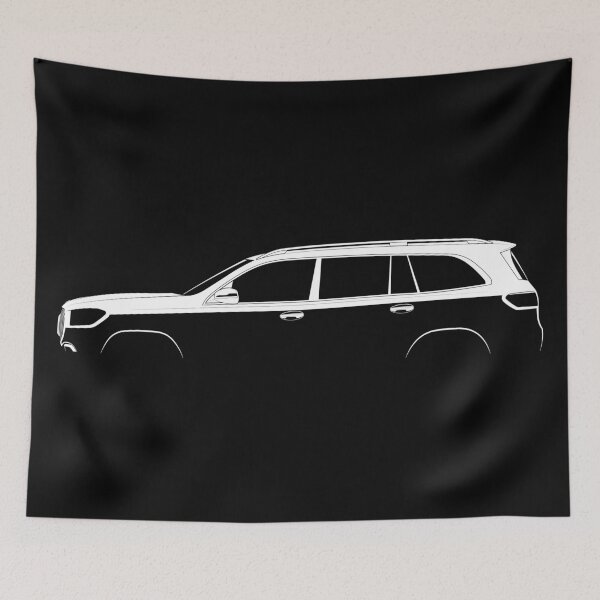 Item preview, GLS-Class (2019) (White) designed and sold by Car Silhouettes.