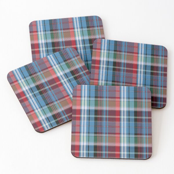 Item preview,  Americana Madras Plaid Design | Mid Century Colors of Maroon, Red, White & Denim Blue designed and sold by Tartan Inc..