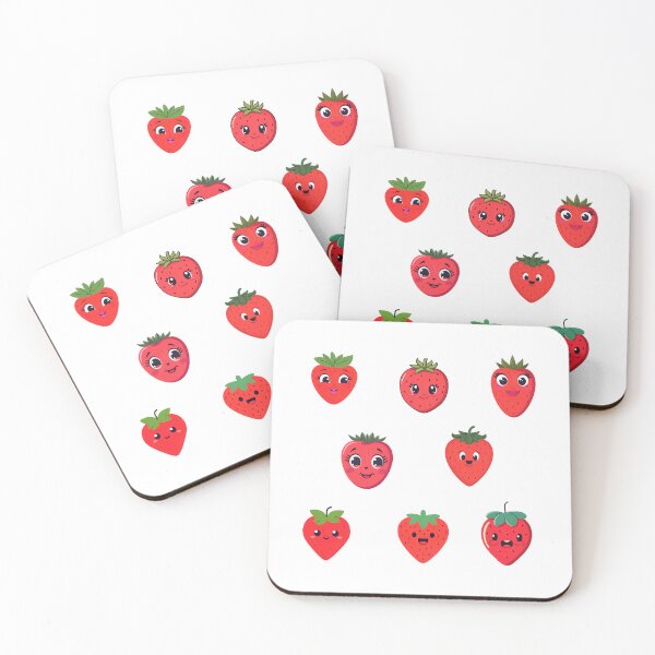 Item preview, Cute Strawberry Faces  designed and sold by silviaol.