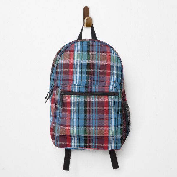 Item preview, Americana Madras Plaid Design | Mid Century Colors of Maroon, Red, White & Denim Blue designed and sold by This Is Tartanᵀᴹ.