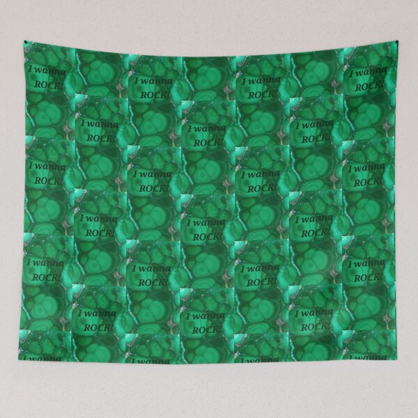 Item preview, I Wanna Rock – Malachite Inspired Gemstone Art designed and sold by PEACELOVERSART.