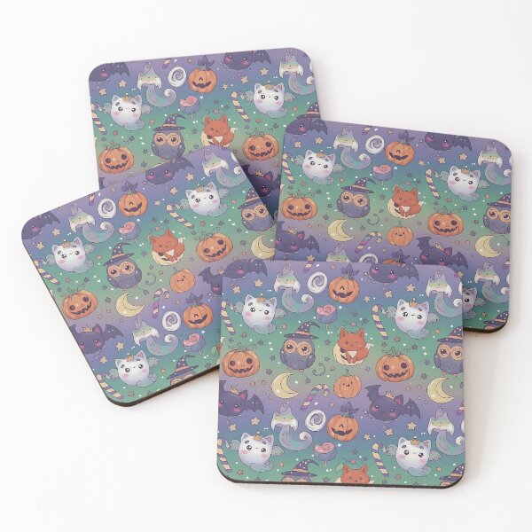 Item preview, Cute Halloween Owl Pattern with Ghosts Pumpkins and Stars designed and sold by ArtDesignTp.