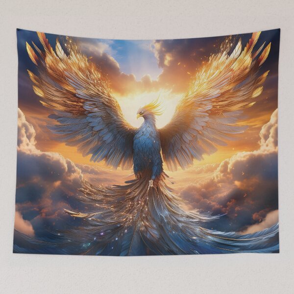 Item preview, Majestic Phoenix of Dawn with Radiant Wings designed and sold by MDKey DESIGN.