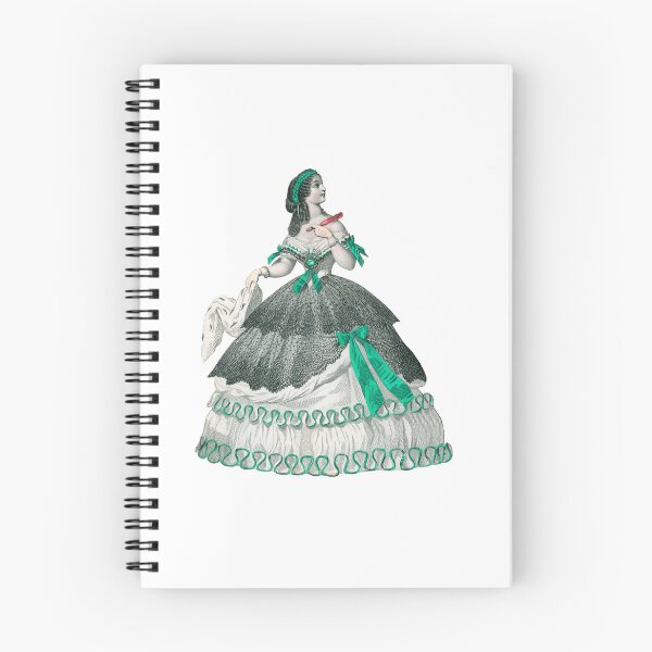 Item preview, 1860 lady in green designed and sold by Historical Beauty.