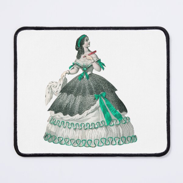 Item preview, 1860 lady in green designed and sold by Historical Beauty.