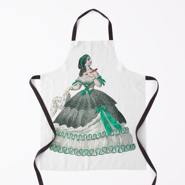Item preview, 1860 lady in green designed and sold by Historical Beauty.