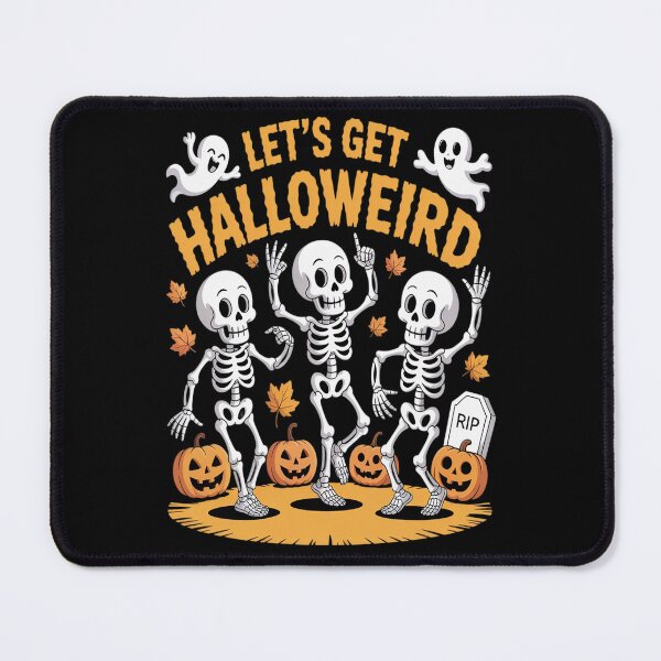 Item preview, Let's Get Halloweird Skeletons Pumpkins designed and sold by VladoZork.
