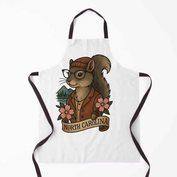 Item preview, North Carolina Gray Squirrel State Mammal – Dogwood Flower – Fifty Nifty Collection designed and sold by Zippitydodads.