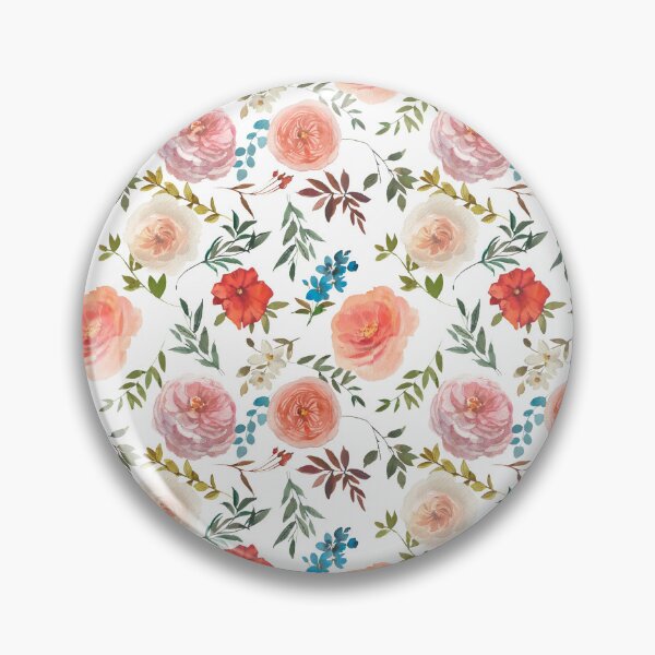 Item preview, Ava Vintage Florals Letter A designed and sold by WildAliceArt.