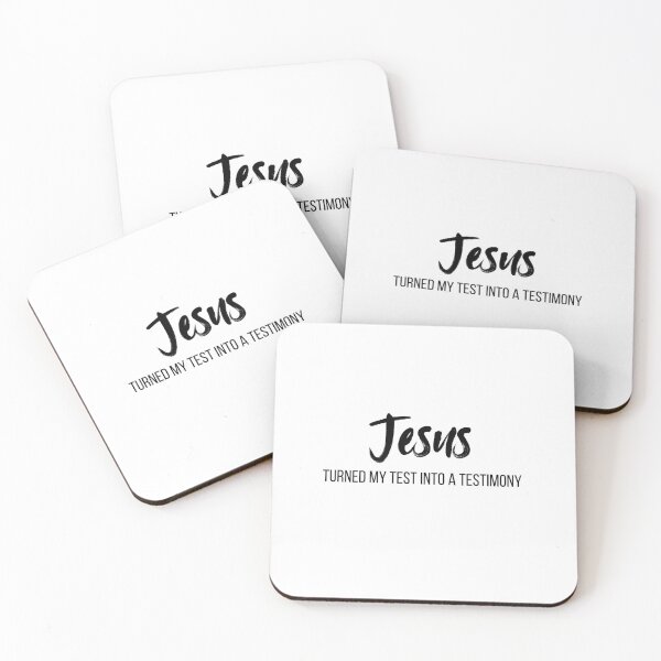 Item preview, Jesus Turned My Test Into a Testimony – Christian Faith Quote designed and sold by WHDProduction45.