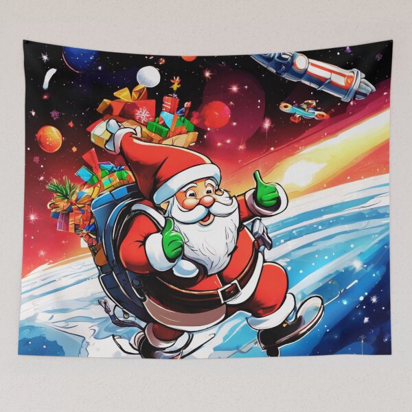Item preview, Santa in Space! designed and sold by Zofia Sosnecka.