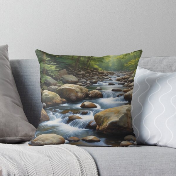 Item preview, “Whispers of the Forest – Gentle Stream Over Stones designed and sold by NaomiRut.