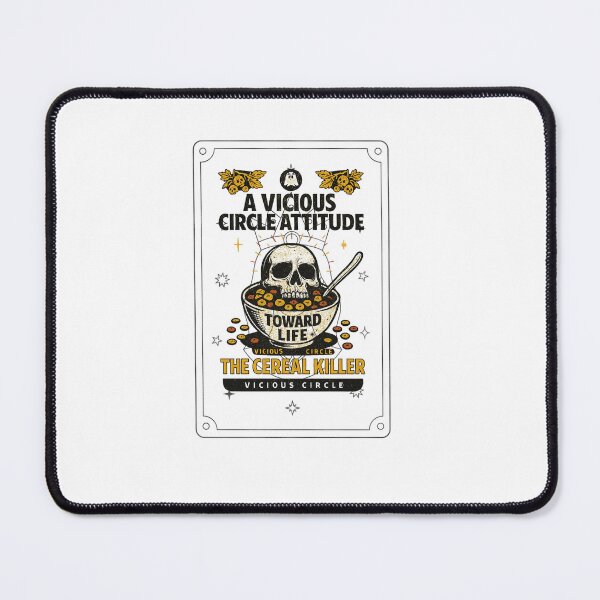 Item preview, Cereal Killer –Breakfast Goth – Retro Skull - VICIOUS CIRCLE Breakfast Classic T-Shirt designed and sold by inkfluenceart.
