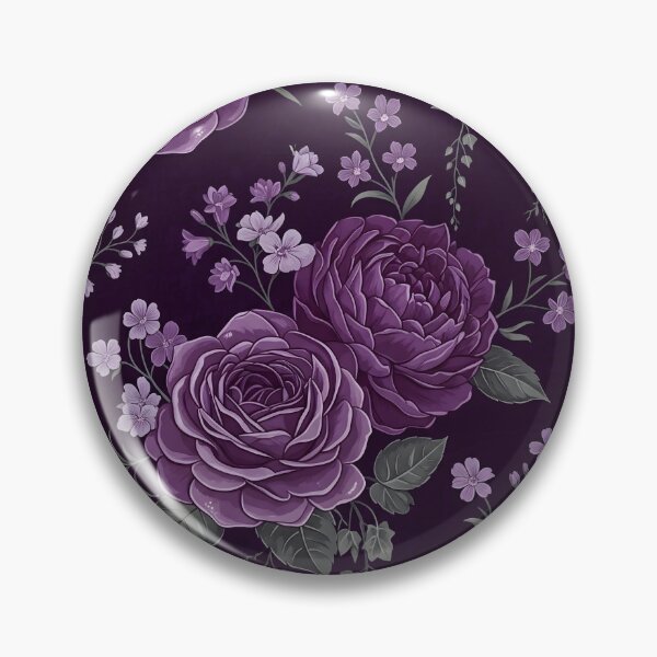 Artikelvorschau, Luxuriöses lila Rosenmuster | Elegantes Blumendesign entworfen und verkauft von ShabanMerch.
