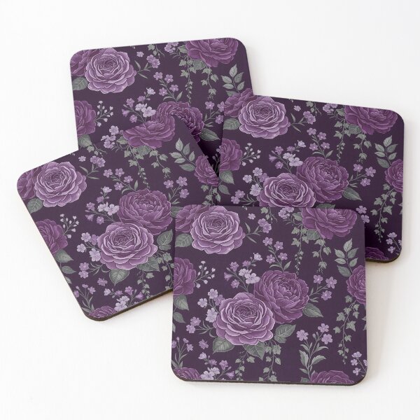 Item preview, Luxury Purple Rose Pattern | Elegant Floral Design designed and sold by ShabanMerch⭐⭐⭐.